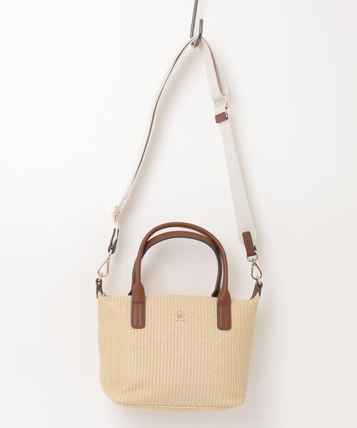 TOMMY HILFIGER(トミーヒルフィガー)の「POPETTE MINI TOTE RAFFIA(トートバッグ・レディース・マルチ・FREE)」の1枚目の写真