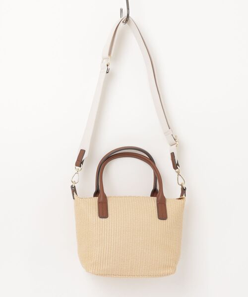 TOMMY HILFIGER(トミーヒルフィガー)の「POPETTE MINI TOTE RAFFIA(トートバッグ・レディース・マルチ・FREE)」の2枚目の写真