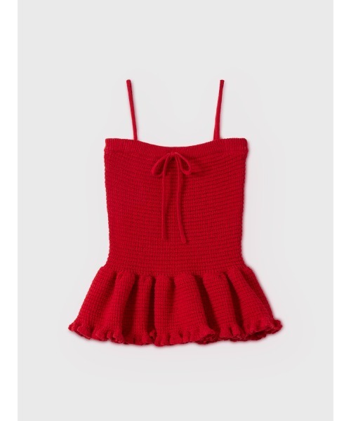 EIMY ISTOIRE(エイミーイストワール)の「CROCHET KNIT BUSITER(その他トップス・レディース・ピンクベージュ/レッド/ホワイト/ブラック・F)」の4枚目の写真