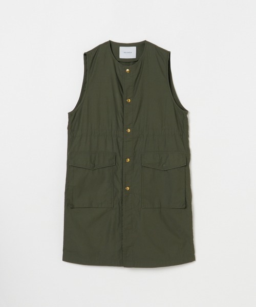 HELIOPOLE(エリオポール)の「MILITARY GILET / ミリタリー ジレ(ベスト・レディース・ベージュ/オリーブ・38)」の10枚目の写真