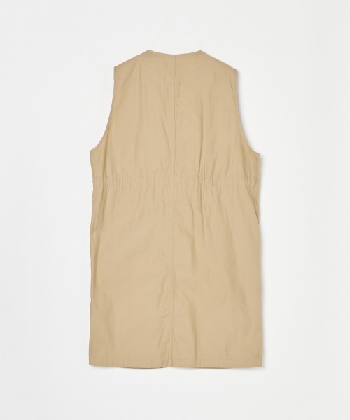 HELIOPOLE(エリオポール)の「MILITARY GILET / ミリタリー ジレ(ベスト・レディース・ベージュ/オリーブ・38)」の3枚目の写真
