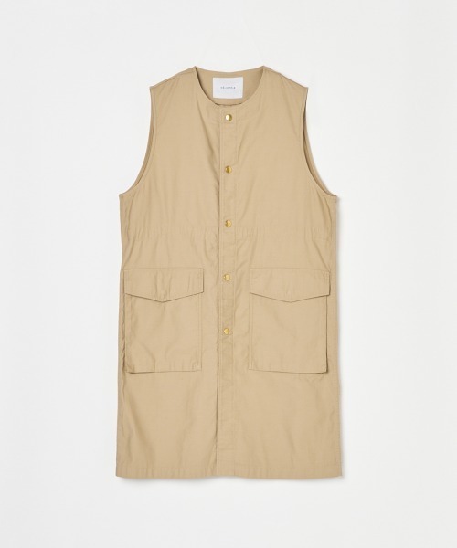 HELIOPOLE(エリオポール)の「MILITARY GILET / ミリタリー ジレ(ベスト・レディース・ベージュ/オリーブ・38)」の13枚目の写真