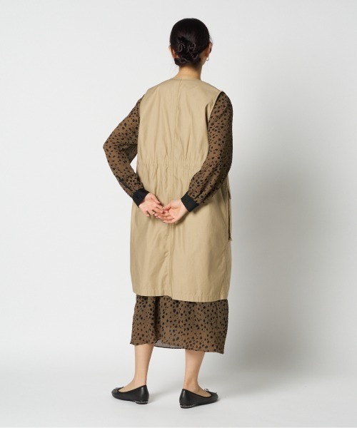 HELIOPOLE(エリオポール)の「MILITARY GILET / ミリタリー ジレ(ベスト・レディース・ベージュ/オリーブ・38)」の18枚目の写真