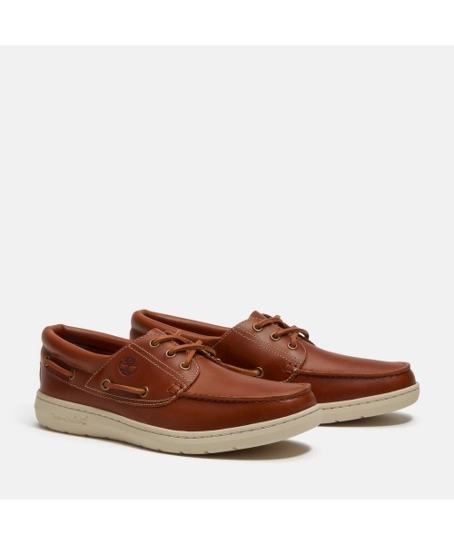 Timberland(ティンバーランド)の「ポルトフィーノ ピア ボートシューズ メンズ(モカシン/デッキシューズ・メンズ・ブラウン・25.5cm/26.0cm/26.5cm/27.0cm/27.5cm/28.0cm/25.0cm)」の3枚目の写真