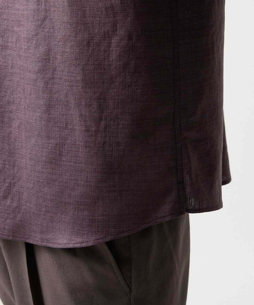 MICHEL KLEIN HOMME (ミッシェルクランオム)の「【セットアップ】カプリ半袖シャツ(シャツ/ブラウス・メンズ・ダークグレー/パープル・MEDIUM/LARGE/X-LARGE)」の11枚目の写真