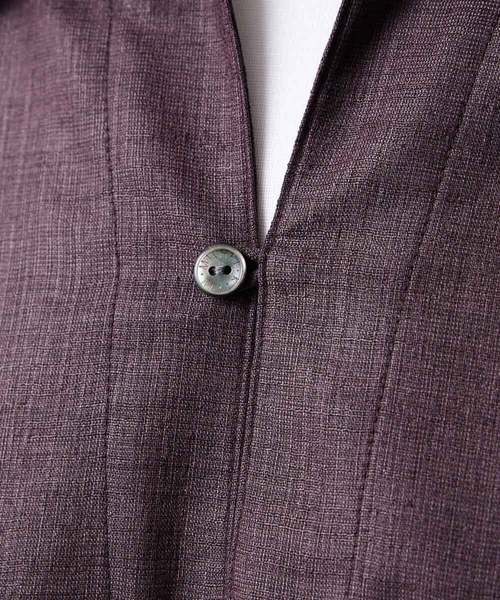 MICHEL KLEIN HOMME (ミッシェルクランオム)の「【セットアップ】カプリ半袖シャツ(シャツ/ブラウス・メンズ・ダークグレー/パープル・MEDIUM/LARGE/X-LARGE)」の12枚目の写真