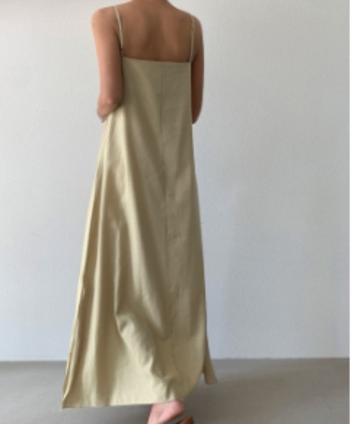 YUGA(ユーガ)の「YUGA_YGMC Korean-style Camisole dress(ワンピース・レディース・ブラック/ライトイエロー・FREE)」の4枚目の写真