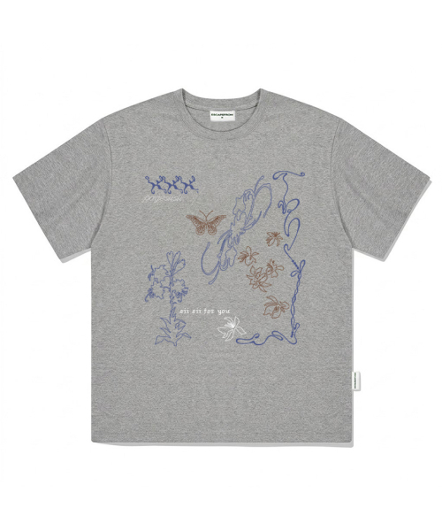 PAGESIISII(ページシシ)の「ラインハンドドローイングプリント半袖Tシャツホワイト(Tシャツ/カットソー・レディース・その他・SMALL/MEDIUM/LARGE)」の3枚目の写真