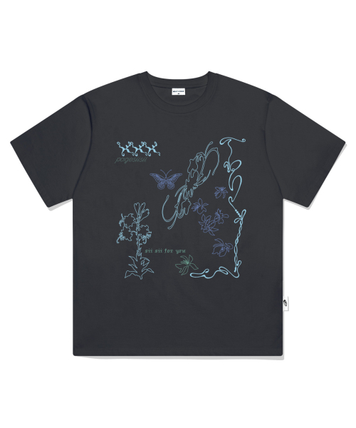 PAGESIISII(ページシシ)の「ラインハンドドローイングプリント半袖Tシャツホワイト(Tシャツ/カットソー・レディース・その他・SMALL/MEDIUM/LARGE)」の5枚目の写真