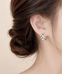 【 Port / ポート 】 ラインデザイン フープピアス