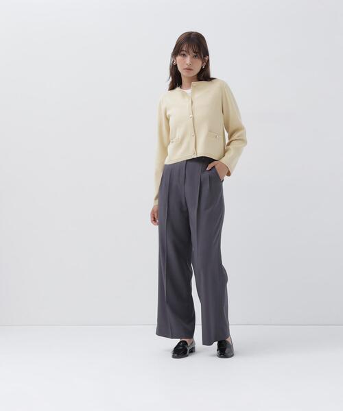 NATURAL BEAUTY BASIC(ナチュラルビューティーベーシック)の「シルクブレンドカーディガン(カーディガン/ボレロ・レディース・グレー/ネイビー/オフホワイト/ブルー/イエロー・フリ-)」の22枚目の写真