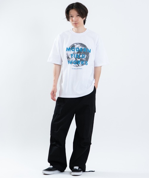 SIDEWAY STANCE(サイドウェイスタンス)の「【SIDEWAY STANCE】アース半袖Tシャツ(Tシャツ/カットソー・メンズ・ブラック/ホワイト系/ホワイト/ブラック系1/ブルー系/ホワイト系1/ブラック系/パープル・LARGE/MEDIUM/SMALL/X-LARGE)」の12枚目の写真