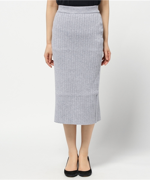 CIAOPANIC（チャオパニック）の「【Ciaopanic】リブタイトスカート（スカート・レディース・グレー/アイボリー/ブラック・FREE）」の9枚目の写真