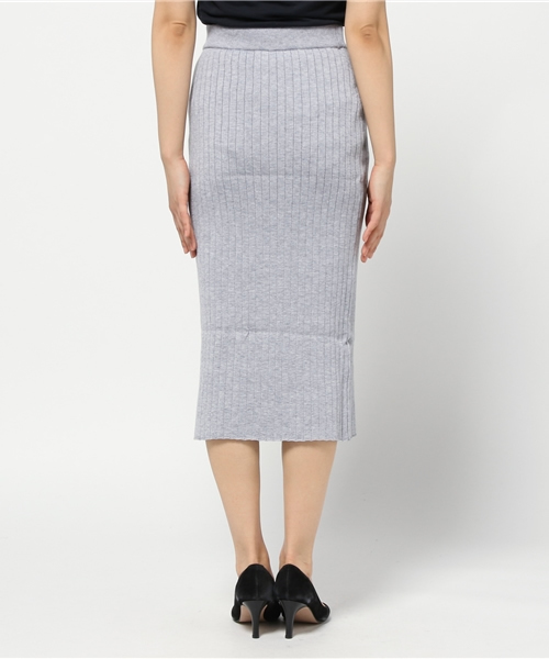 CIAOPANIC（チャオパニック）の「【Ciaopanic】リブタイトスカート（スカート・レディース・グレー/アイボリー/ブラック・FREE）」の4枚目の写真