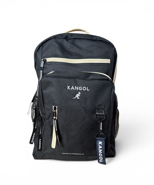 CHELSEA New York(チェルシーニューヨーク)の「KANGOL BOX LOGOSTRAP BP 25L(バックパック/リュック・レディース・ベージュ/ブラック/ブラック×ホワイト/チャコールグレー・FREE)」の2枚目の写真