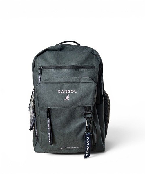 CHELSEA New York(チェルシーニューヨーク)の「KANGOL BOX LOGOSTRAP BP 25L(バックパック/リュック・レディース・ベージュ/ブラック/ブラック×ホワイト/チャコールグレー・FREE)」の3枚目の写真