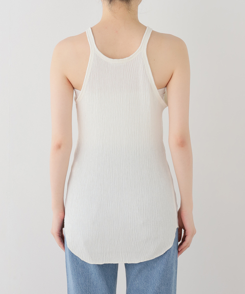 FRAMeWORK(フレームワーク)の「MATTII Wrinkle cotton Crew neck tank top(タンクトップ・レディース・ホワイト/レッド/チャコールグレー・FREE)」の14枚目の写真