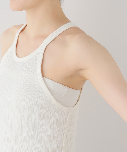 FRAMeWORK(フレームワーク)の「MATTII Wrinkle cotton Crew neck tank top(タンクトップ・レディース・ホワイト/レッド/チャコールグレー・FREE)」の15枚目の写真