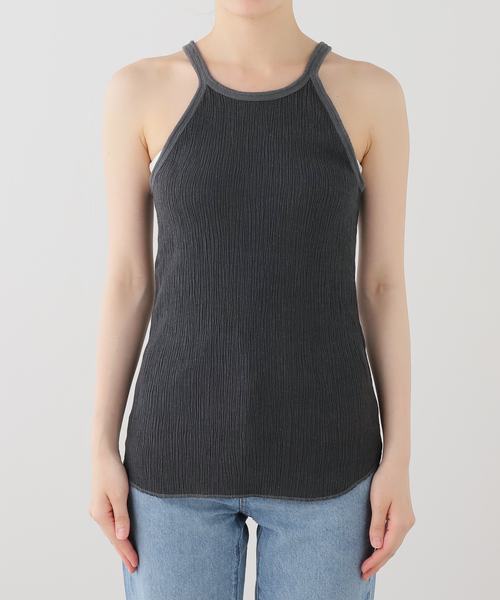 FRAMeWORK(フレームワーク)の「MATTII Wrinkle cotton Crew neck tank top(タンクトップ・レディース・ホワイト/レッド/チャコールグレー・FREE)」の19枚目の写真