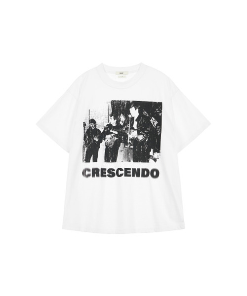 DEINET(ダイニット)の「CRESCENDO GRAPHICS T-SHIRT IN WHITE(Tシャツ/カットソー・レディース・その他・FREE)」の1枚目の写真