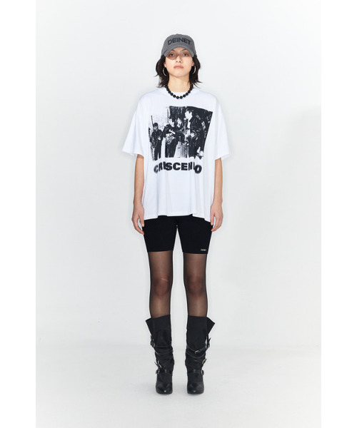 DEINET(ダイニット)の「CRESCENDO GRAPHICS T-SHIRT IN WHITE(Tシャツ/カットソー・レディース・その他・FREE)」の2枚目の写真