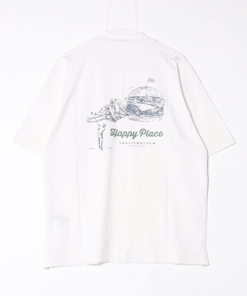 ALPEN / SPORTS DEPO SELECT(アルペンスポーツデポセレクト)の「トラヴィスマシュー TravisMathew カラットR半袖バックプリントリラックスモック(Tシャツ/カットソー・メンズ・ホワイト・LL/L/M)」の2枚目の写真