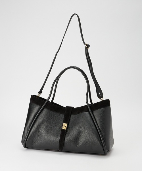 AULENTTI(オウレンティ)の「【AULENTTI】コンビボストンBAG(ボストンバッグ・レディース・ブラック/ダークブラウン・フリー)」の13枚目の写真
