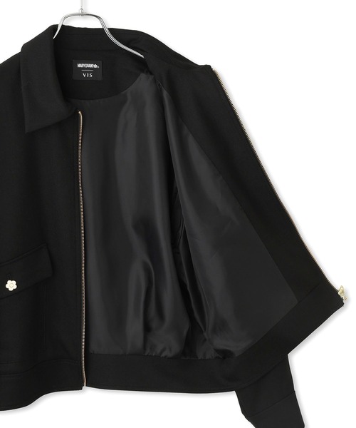 MARY QUANT(マリークワント)の「【MARY QUANT×VIS】ジップアップブルゾン(ブルゾン・レディース・ブラック系その他/ブラック・FREE)」の13枚目の写真