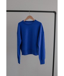 【PREMIUM YARN】Cashmere Crew-Neck Knit Sweate