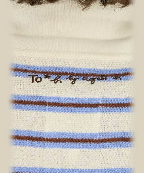 To b. by agnes b.(トゥービーバイアニエスベー)の「To b. by agnes b.× green label relaxing ロゴ刺繍 コットン ニットポロ(ニット/セーター・レディース・ホワイト系その他・FREE)」の10枚目の写真