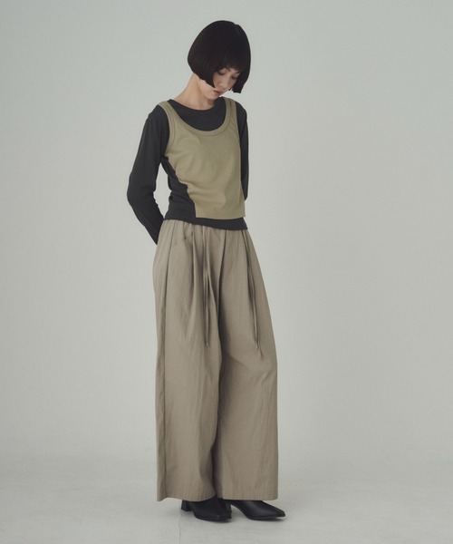SOYEN(ソイエン)の「レイヤードライクトップス(Tシャツ/カットソー・レディース・グレー/ホワイト系その他/グレー系その他/ホワイト・F)」の12枚目の写真