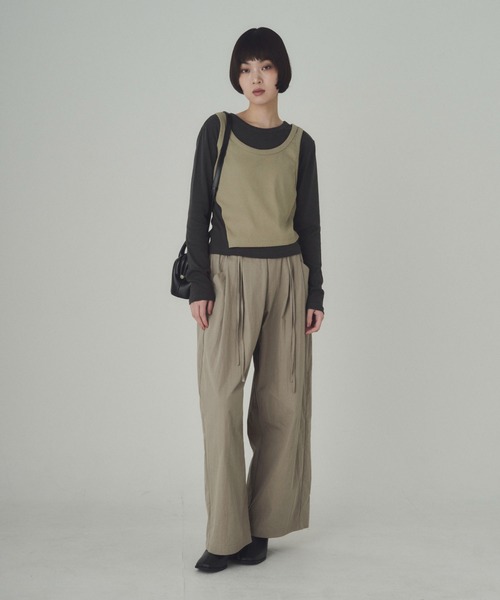 SOYEN(ソイエン)の「レイヤードライクトップス(Tシャツ/カットソー・レディース・グレー/ホワイト系その他/グレー系その他/ホワイト・F)」の13枚目の写真