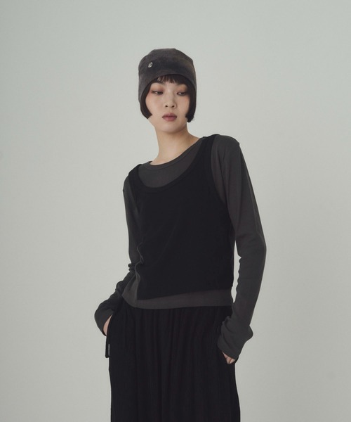 SOYEN(ソイエン)の「レイヤードライクトップス(Tシャツ/カットソー・レディース・グレー/ホワイト系その他/グレー系その他/ホワイト・F)」の15枚目の写真