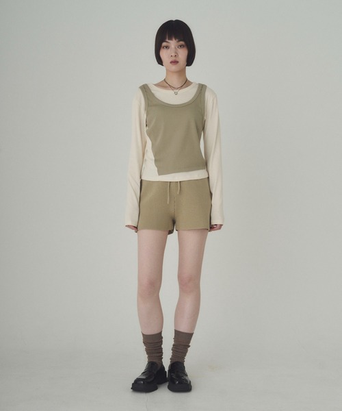 SOYEN(ソイエン)の「レイヤードライクトップス(Tシャツ/カットソー・レディース・グレー/ホワイト系その他/グレー系その他/ホワイト・F)」の17枚目の写真