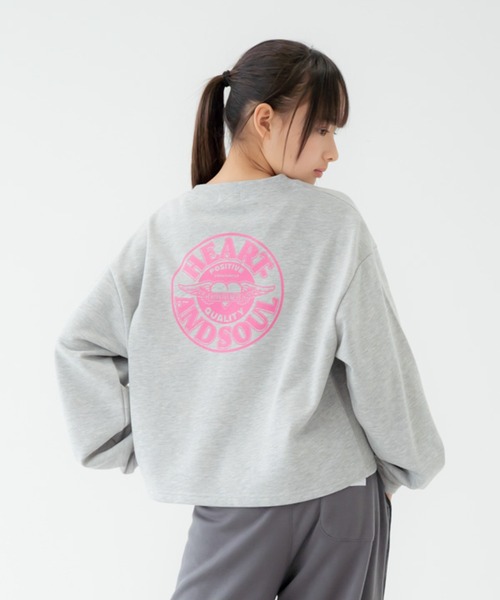 GENERATOR(ジェネレーター)の「GENERATOR/ジェネレーター HEART AND SOULトレーナー(スウェット・レディース・トップグレー/ブラック・F)」の1枚目の写真