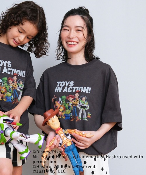 LEPSIM(レプシィム)の「TOY STORY(トイ・ストーリー)/【産前・産後対応】マタニティ/プリントT 866958(マタニティウェア/グッズ・レディース・チャコールグレー/オフホワイト/ライトピンク・FREE)」の13枚目の写真