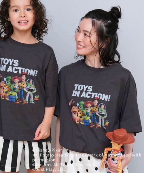 LEPSIM(レプシィム)の「TOY STORY(トイ・ストーリー)/【産前・産後対応】マタニティ/プリントT 866958(マタニティウェア/グッズ・レディース・チャコールグレー/オフホワイト/ライトピンク・FREE)」の14枚目の写真