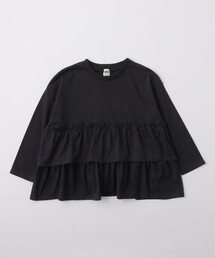 DRC branshes（ディーアールシーブランシェス）の「【WEB限定/DRC】2段フリル長袖Tシャツ（Tシャツ/カットソー）」