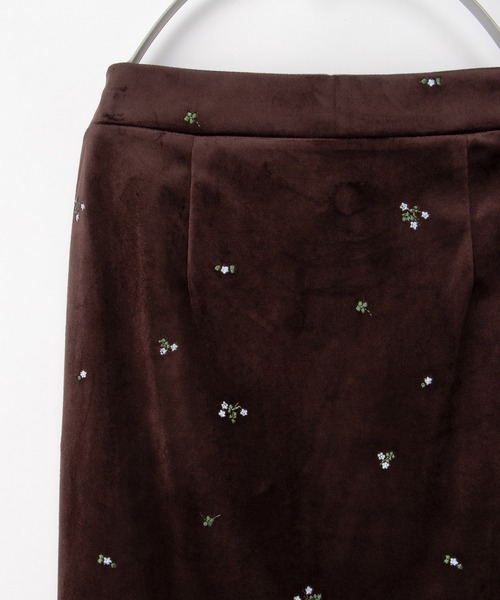 Honeys(ハニーズ)の「ベロア刺繍ナロースカート(スカート・レディース・ブラック/ブラウン・LL/L/M/S)」の16枚目の写真
