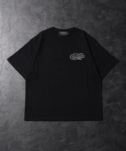 GUIDER(ガイダー)の「【GUIDER】カーシブ ロゴ Tee / Cursive Logo Tee(Tシャツ/カットソー・メンズ・ホワイト/チャコールグレー/ブラック・S/M/L)」の19枚目の写真