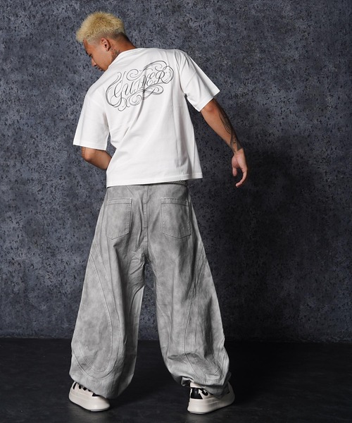 GUIDER(ガイダー)の「【GUIDER】カーシブ ロゴ Tee / Cursive Logo Tee(Tシャツ/カットソー・メンズ・ホワイト/チャコールグレー/ブラック・S/M/L)」の20枚目の写真