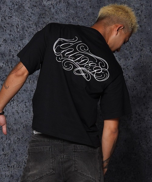 GUIDER(ガイダー)の「【GUIDER】カーシブ ロゴ Tee / Cursive Logo Tee(Tシャツ/カットソー・メンズ・ホワイト/チャコールグレー/ブラック・S/M/L)」の14枚目の写真