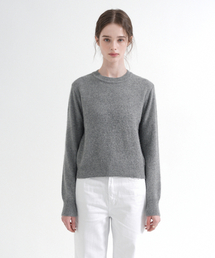 Raccoon Round Knit (Gray)