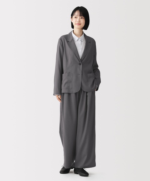 無印良品(ムジルシリョウヒン)の「婦人 なめらか シャツジャケット(その他アウター・レディース・ブラック/チャコールグレー/ダークブラウン・S/XL/L/M)」の13枚目の写真