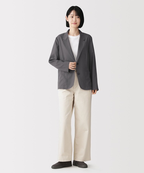 無印良品(ムジルシリョウヒン)の「婦人 なめらか シャツジャケット(その他アウター・レディース・ブラック/チャコールグレー/ダークブラウン・S/XL/L/M)」の14枚目の写真