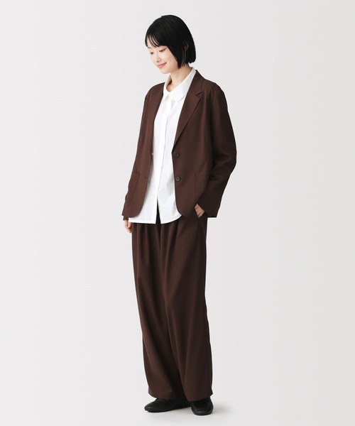 無印良品(ムジルシリョウヒン)の「婦人 なめらか シャツジャケット(その他アウター・レディース・ブラック/チャコールグレー/ダークブラウン・S/XL/L/M)」の18枚目の写真