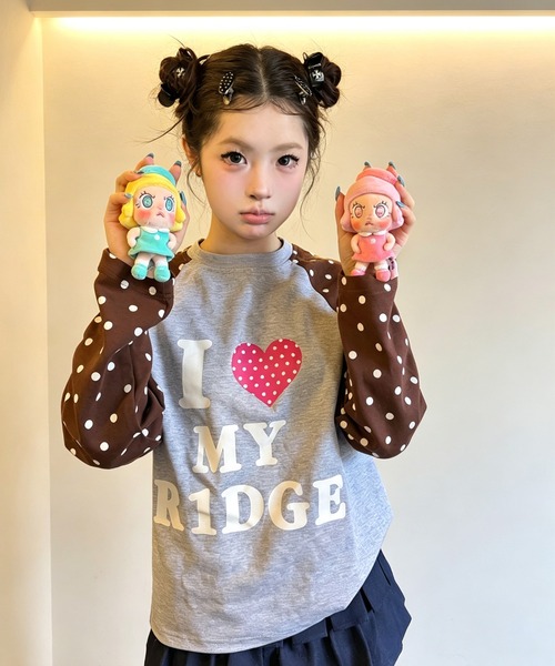 GEMEDA(ジェメダ)の「ドット柄袖 かわいいロングT(Tシャツ/カットソー・レディース・ブラック/ピンク/ブラウン・M)」の17枚目の写真