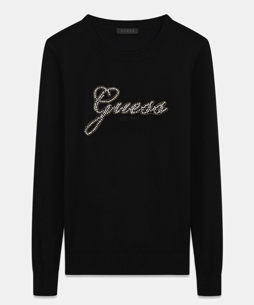 Guess(ゲス)の「GEORGIA Logo Sweater ニット セーター ロゴセーター(ニット/セーター・レディース・ブラック/クリーム・X-SMALL/SMALL/LARGE/MEDIUM)」の10枚目の写真
