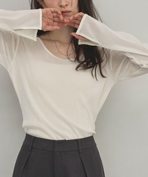 meilmada | 2wayソフトベロアトップス(Tシャツ/カットソー)