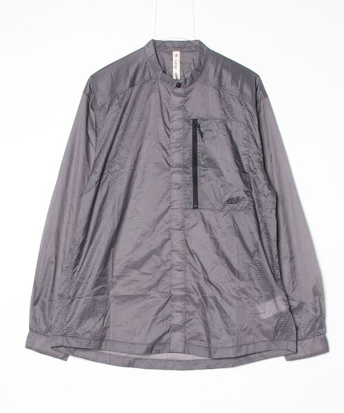 KEEN(キーン)の「NYLON PACKABLE STAND COLLAR SHIRTS / ナイロン パッカブル スタンド カラー シャツ(シャツ/ブラウス・レディース・グレー・XL/L/M/S)」の1枚目の写真